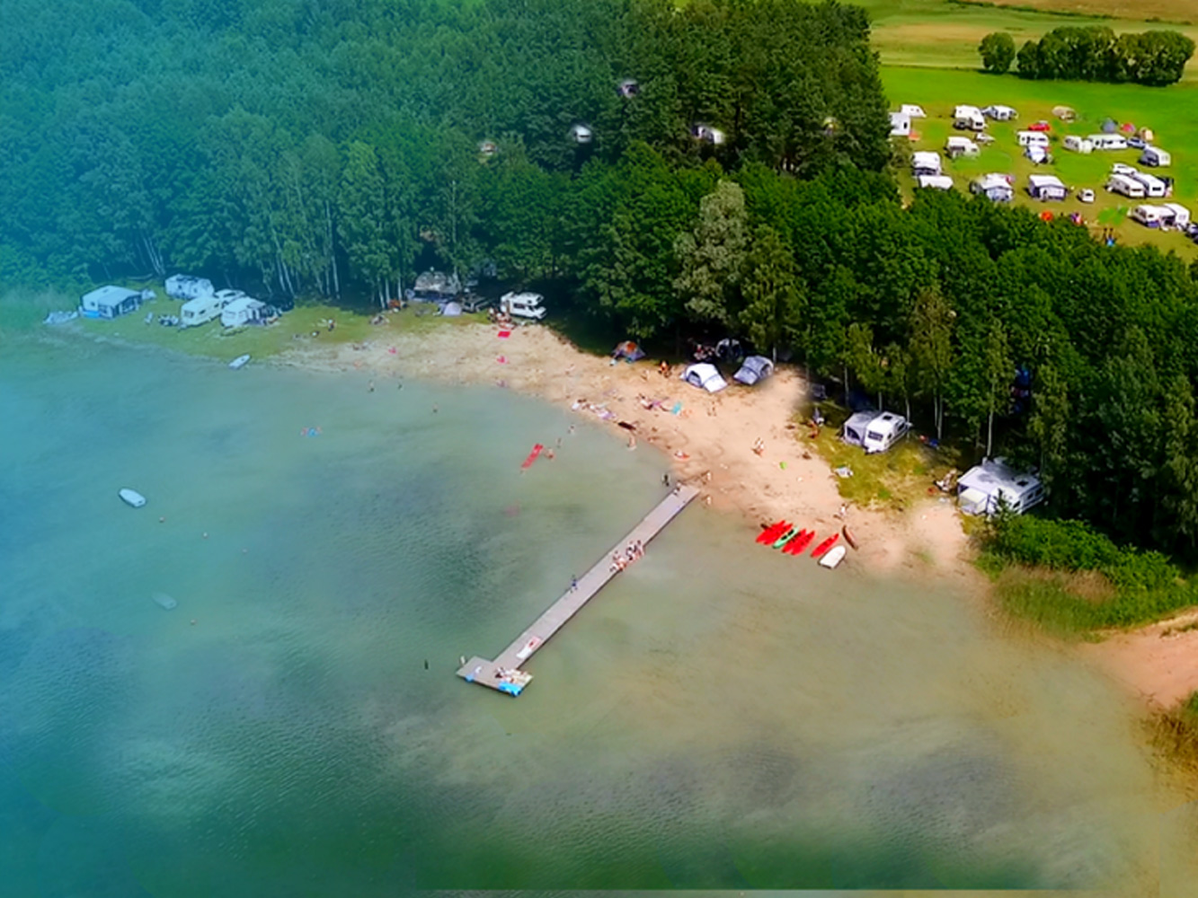 Jedwabno Camping Binduga - Jezioro Świętajno, Brajniki